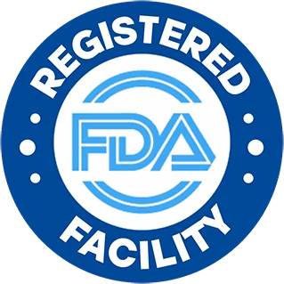 Produced in an FDA-registered facility